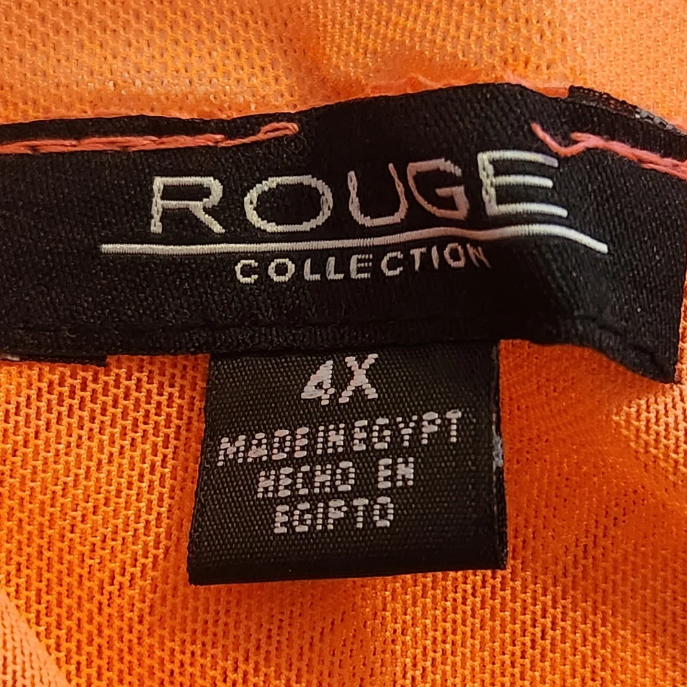 NEON ☆ SHEER ORANGE ☆ ROUCHED SKIRT/SWIM COVER-UP ☆ 4x ☆ NWOT - Picture 8 of 10